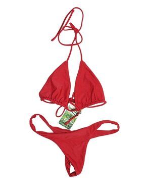 Bamba Swim Malibu Bikini in Cherry